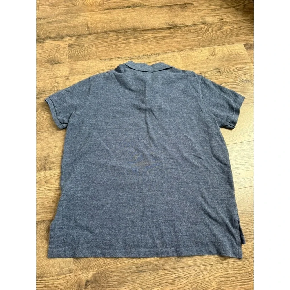 EUC Mens Polo Ralph‎ Lauren custom fit heathered blue short sleeve polo sz XL